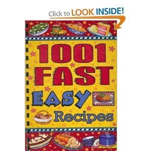 Pre-Owned 1001 Fast Easy Recipes Paperback Cookbook Resources