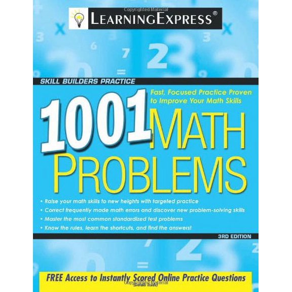 Pre-Owned 1001 Math Problems (1001 Series) (Paperback) 1576856860 9781576856864