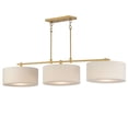 thumbnail image 1 of 10017OMNAB-Maxim Lighting-Bongo - 3 Light Linear Pendant-9.75 Inches Tall and 16 Inches Wide-Natural Aged Brass Finish, 1 of 5