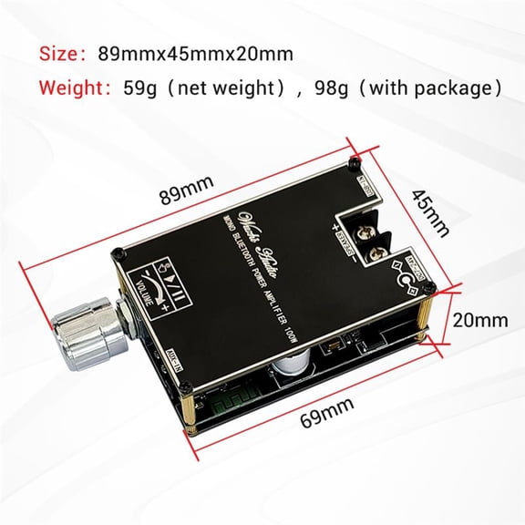 -1001B 100W Mono BT Audio Power Amplifier Module True Wireless