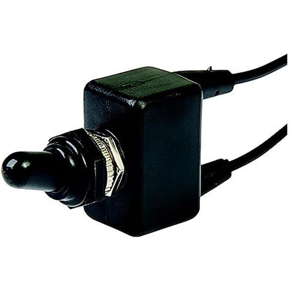 1002016 SPST PVC Coated Toggle Switch With Wire Leads - Off/On