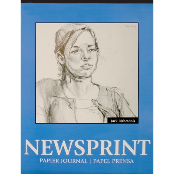 100210 Rough Newsprint 100 Sheet, 9" x 12"