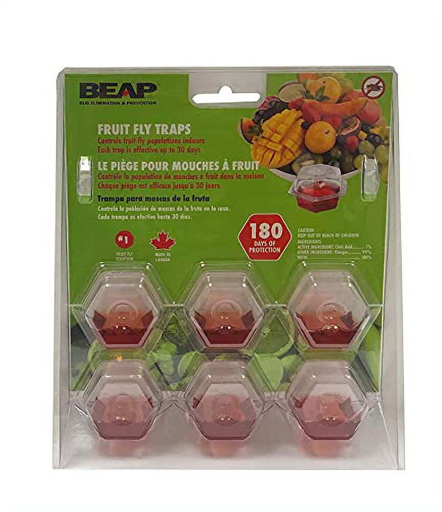 10036 Prefilled Fruit Fly Traps, 6-Pack, Red - Walmart.com