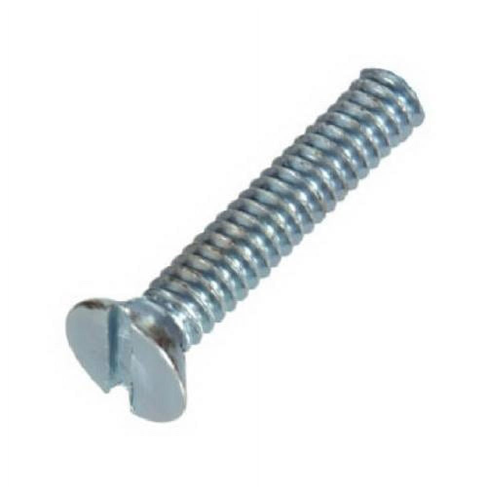 100407 Machine Screws, Slotted Round Head, Zinc-Plated, 1/4-20 x 2-In., 100-Pk. - Quantity 1