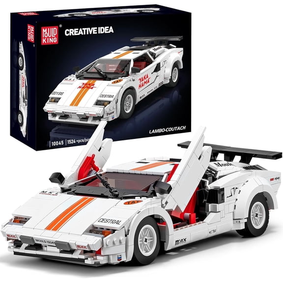 10045 Technic Sport Car Building Sets, Creative Classic Lam Countach for Building Toy lovers, Display Model for Home or Office Dcor, Cool Vehicles Model Kits,1524 PCS