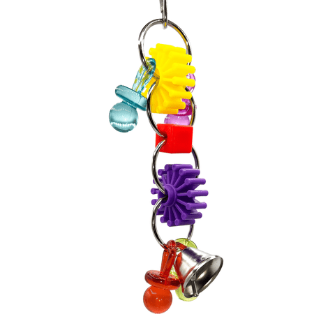 1005 Paci Gear Ringer M&M Bird Toys Acrylic Pacifier Foot Gears Sturdy