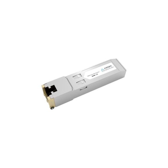 Axiom SFP Transceiver Modules are certified 100% compliant in all OEM applications. They are pre-configured with an application specific code to meet the requirement set forth by the router and switch