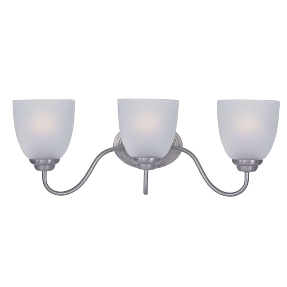 10073FTSN Maxim Lighting Stefan-3 Light Contemporary Bath Vanity in Contemporary style-21.5 Inches wide by 8 inches high-Satin Nickel Finish