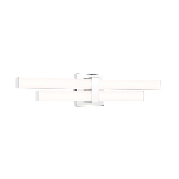 Z-Lite Zane 2 Light Vanity in Chrome Frame Finish