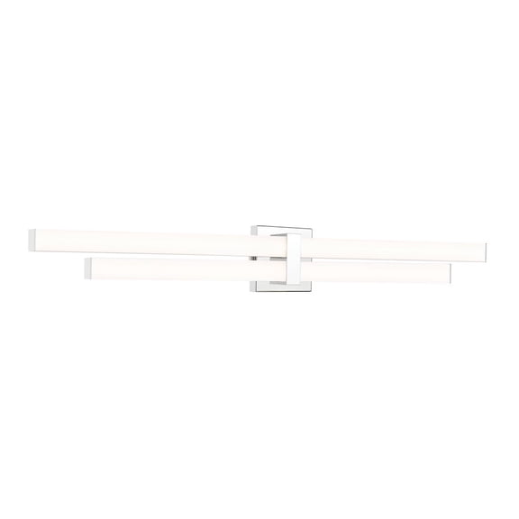 Z-Lite Zane 2 Light Vanity in Chrome  Frame Finish