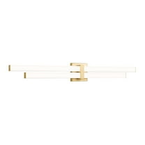Z-Lite Zane 2 Light Vanity in Modern Gold Frame Finish