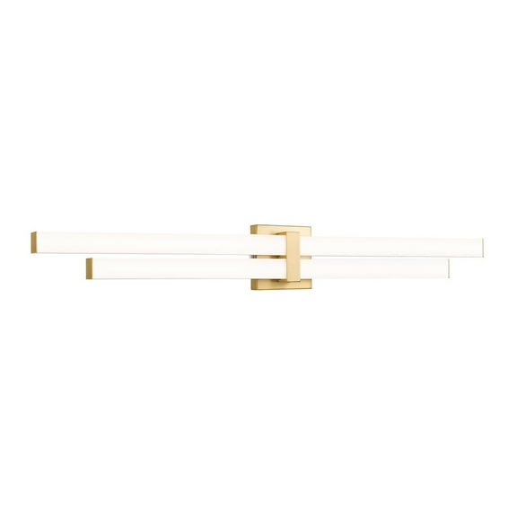 Z-Lite Zane 2 Light Vanity in Modern Gold Frame Finish