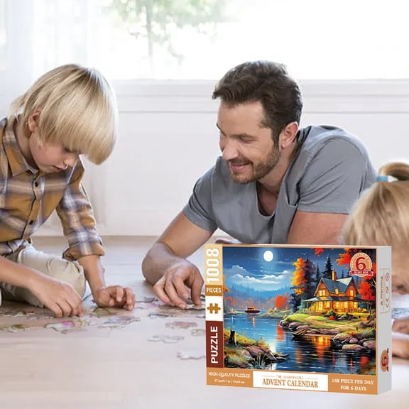 Countdown Sets Blind Special Shaped Puzzle 1008 Small Fashion Decompression Puzzle for Relaxation and Mindfulness