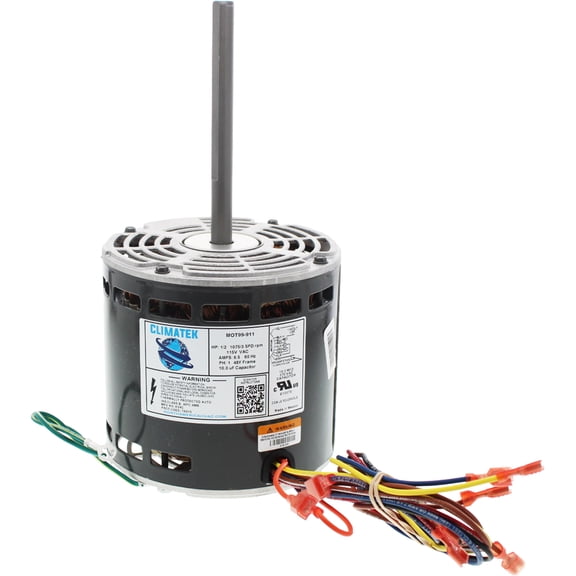 1009053 - ClimaTek Upgraded Furnace Blower Motor 1/2 HP 1075 RPM 115V Replaces ICP