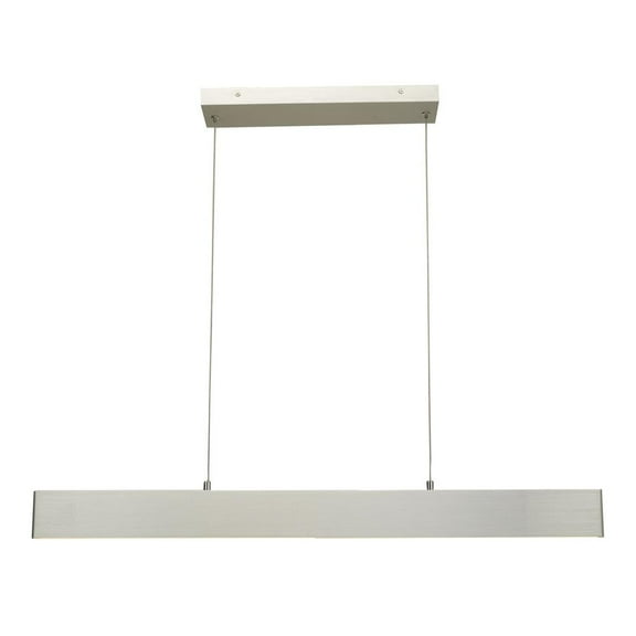 10095PN-BA-Slim-Abra Lighting-Slim - 32 Inch 21W 2 LED Cable Pendant-Brushed Aluminum Finish