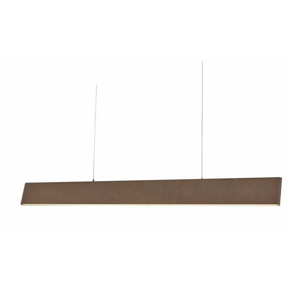 10096PN-BB-Slim-Abra Lighting-Slim - 46.9 Inch 30W 2 LED Cable Pendant-Brushed Bronze Finish