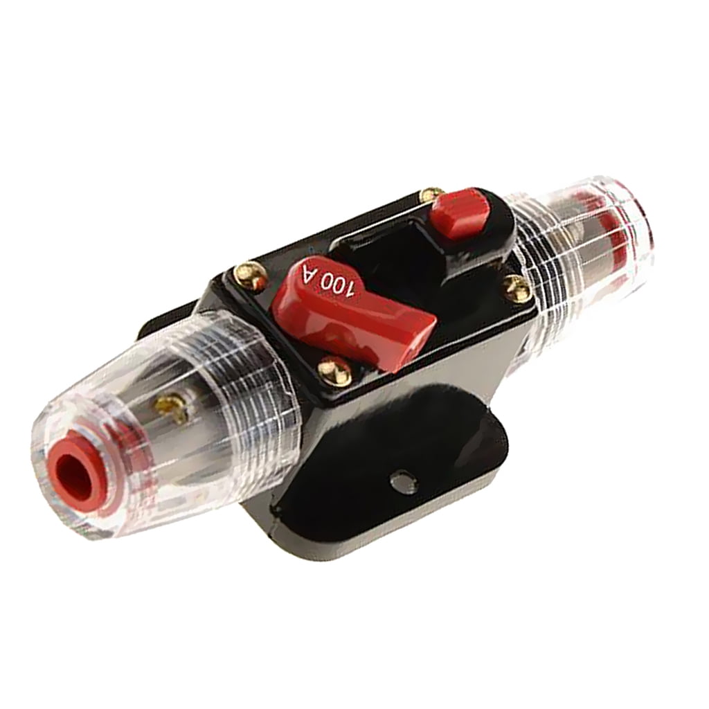 100A 12V DC Circuit Breaker Fuse for Car Audio Inline Protection