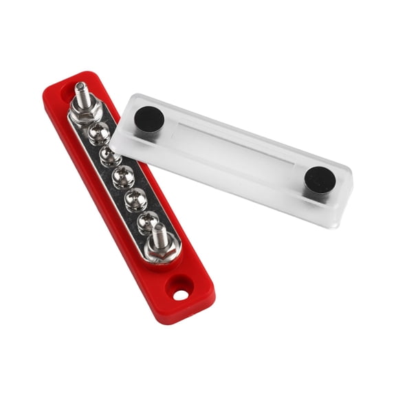 100A 48V DC Busbars Distribution Block kit with 4 for M8 Connector for Car