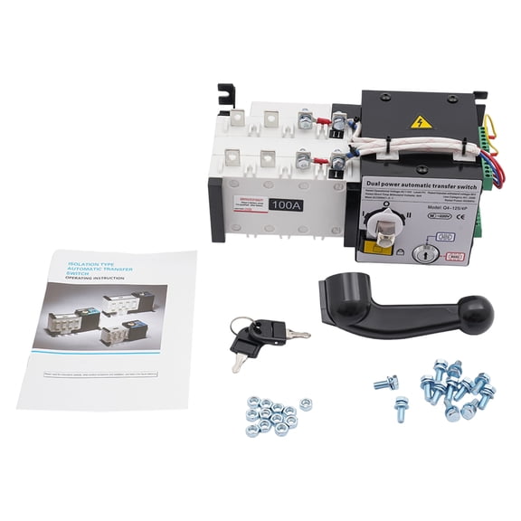 100A / 4P Generator Automatic Transfer Switch, PC Level Dual Power Switch 110 / 230V