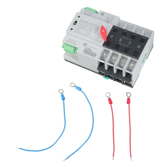100A 4Pole Automatic Power Transfer Switches Small Din Track Installation 110v/220v/220V Option for Home Industrial Generators