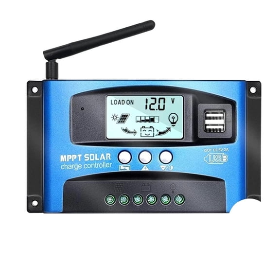 100A 60A 40A 30A 12V/24V MPPT Solar Charge Controller W/LCD Display Dual USB And ,Stable & Reliable - WITH WIFI_40A