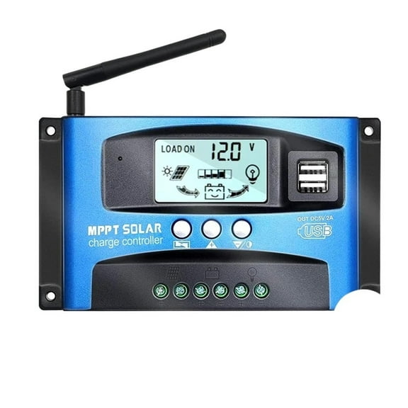 100A 60A 40A 30A 12V/24V MPPT Solar Charge Controller W/LCD Display Dual USB And