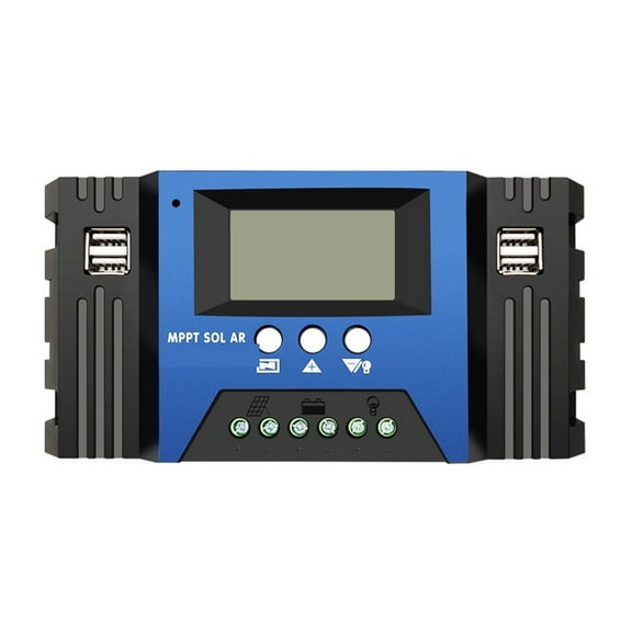 100A/60A/50A/40A/30A 12V/24V Auto Solar Charge Controller MPPT Controllers LCD Dual USB Output Solar Panel PV Regulator ,Excellent Performance and Stability