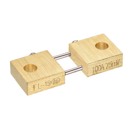 100A 75mV Shunt Resistor for DC Current Ammeter Analog Panel Meter FL-19