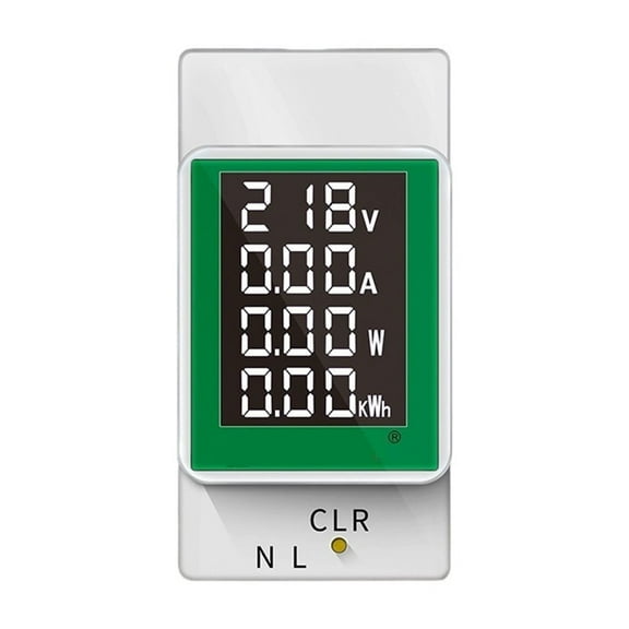 100A AC Din Rail Meter Digital Backlight Power Energy Voltmeter With LCD Display Watt Kwh Power Consumption Meter ,Overload Protection