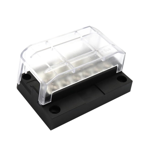 100A Bus Bar - Terminal Junction Distribution Block BussBar for Marine Boats - with Protective Cover