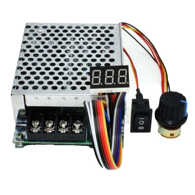 100A Dc Motor Speed Controller With Digital Display Reversible Switch
