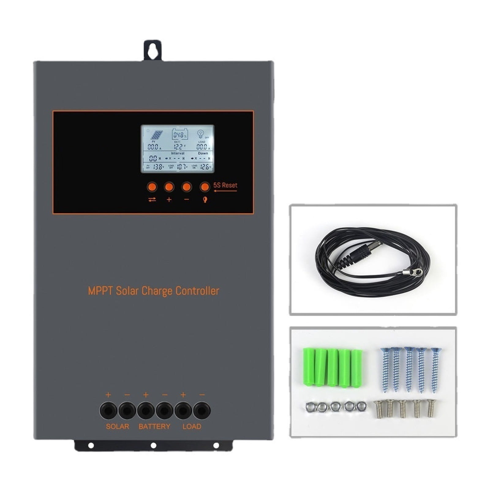 100A MPPT Controller Low Power Consumption Lead-acid Battery 48V Charging And Discharging Solar Controller ,Easy to Use