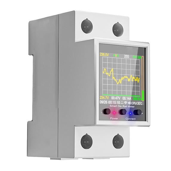100A Smart Electricity Meter For Tuya Wifi Din Rail Power Energy Meter Digital Display Monitor Ac50-320V Voltage Ammeter Meter