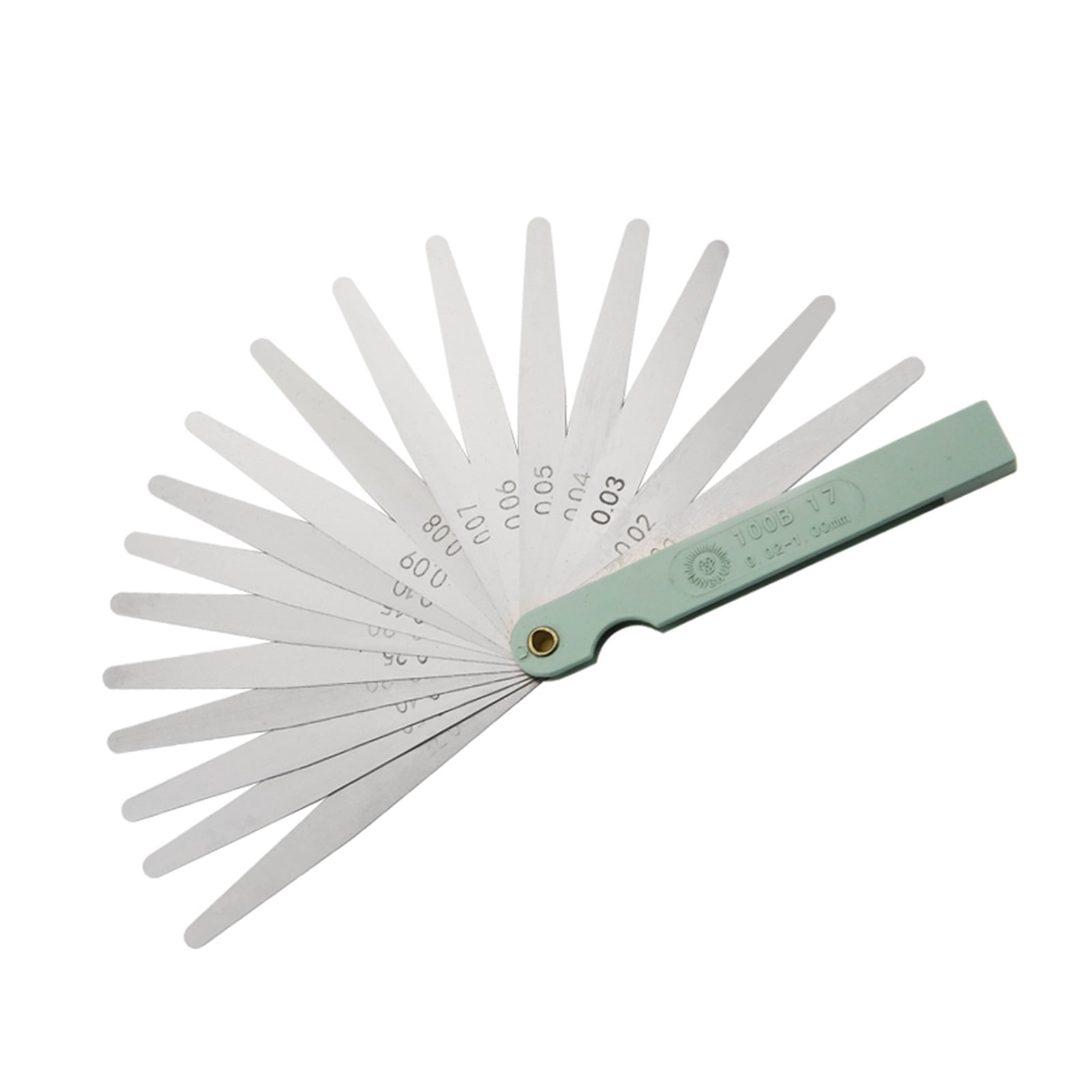 100B17 Feeler Gauge Metric Size 0.02-1mm Thickness Gauge Set Valves Foliage Of Valves Gap For Measurement Probe Gap ,Easy to Use