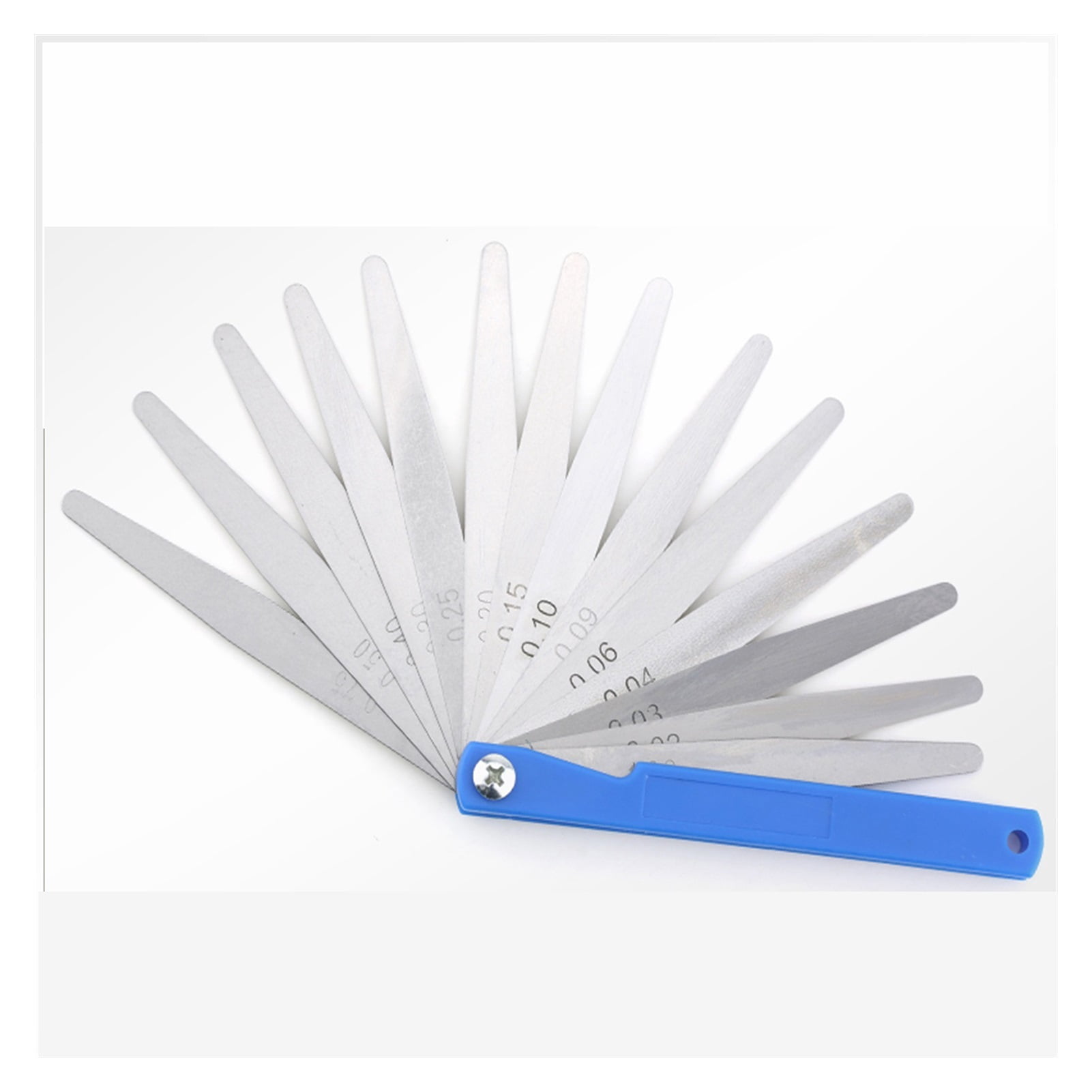 100B17 Feeler Gauge Metric Thickness Gauge Set Blade Gap Filler Tappet Valve Thickness Measurement Layout Tool Gages Metering
