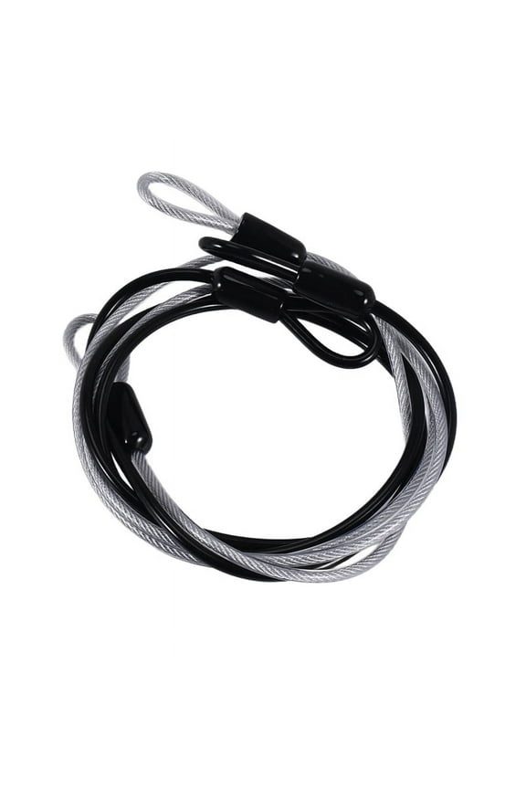 100CM/3.3Ft Long Travel Security Cable Lock,Braided Steel Coated Safety Cable Luggage Lock,Safety Cable Wire Rope