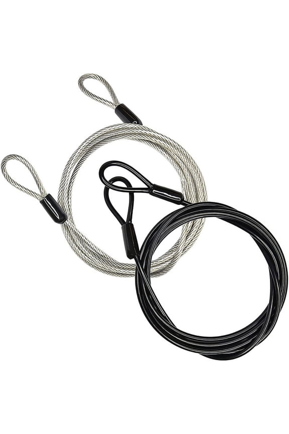 100CM/3.3ft Long Travel Security Cable Lock,Braided Steel Coated Cable Luggage Lock, Cable Wire Rope