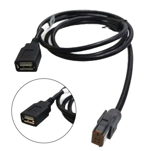 100CM Car USB Extension Cable Adapter Aux Audio Input Media Data Wire Plug To USB Adapter For Forest Man For Suzuki For Legacy