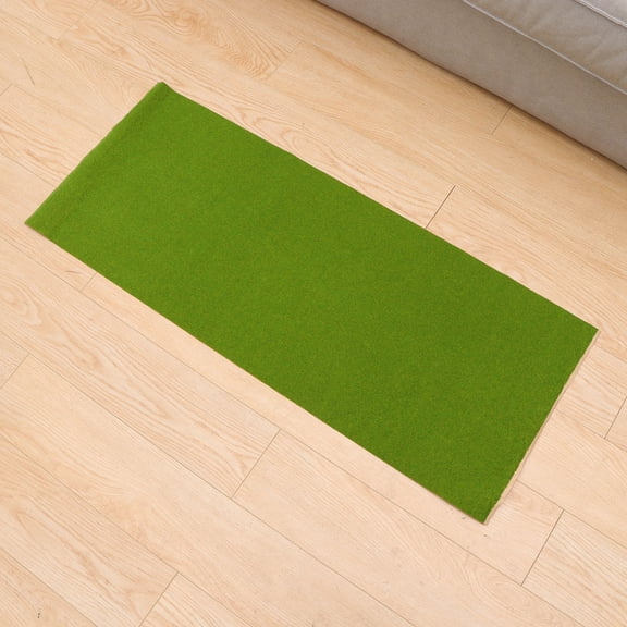100CM Yellow Green Flocking Turf Grass Mat for Model Train Layouts, Landscape Scenery, Building Props, and Craft Supplies