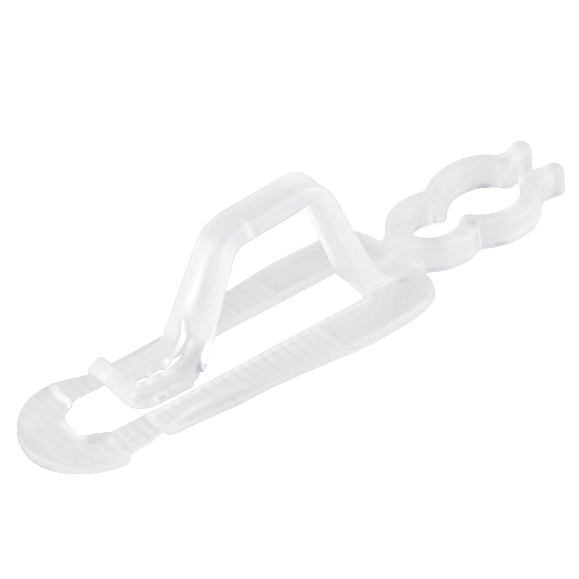 Simple Living Set of 100 Clear Outdoor Universal Christmas Light Clips, 3.5"