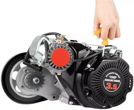 100Cc Bicycle Engine Kit Bike Motor Kit,4 Stroke Bike Gas Motorized Motor Bicycle Modified Engine,3Hp Single Cylinder Petrol Engine Cdi Air Cooling For Mountain Bikes,Road Bikes, Gravel Bikes