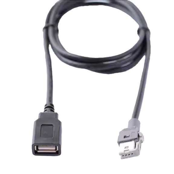 100Cm 4Pin Car Aux Audio Input Media Data Wire To Usb Adapter Conector For Hyundai For Kia Car Audio Usb Connection Cable