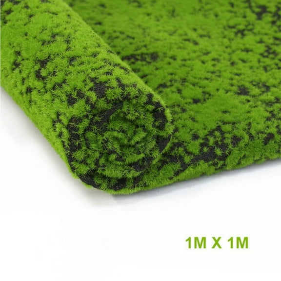 100Cm Artificial Grass Rug Fake Moss Lawn Garden Landscape Turf Roll Festival Wedding Garden Patio Decoration Mat Carpet