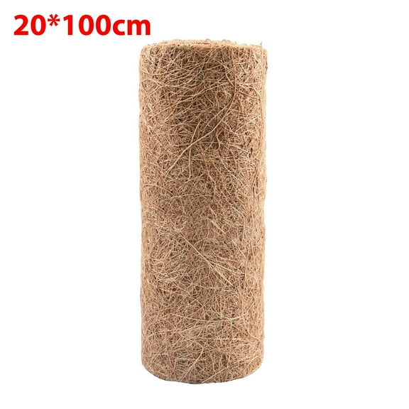 100Cm Plant Fiber Roll Natural Reptile Carpet Mat Sheet Coconut Palm Mat Cuttable Floor Mat Door Mat Coir Mat Coconut