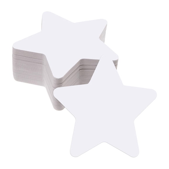 100Counts Star Cutouts Five Pointed Star Die Cut for Bulletin Board Classroom Wall Decoration Art Craft Project