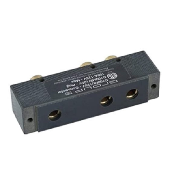 100FR Bates Stage Pin F Panel Mount Ring Terminal 25/Master, 100 Amp, 125V