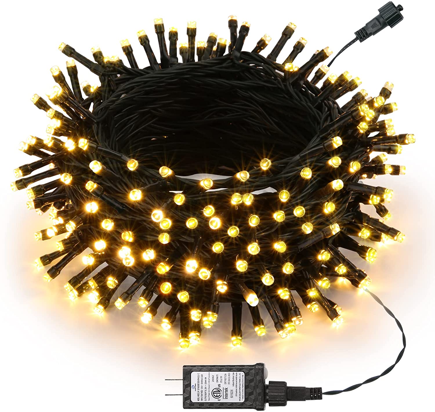 100FT 300 LED Christmas String Lights 8 Modes, Timer Function, Indoor