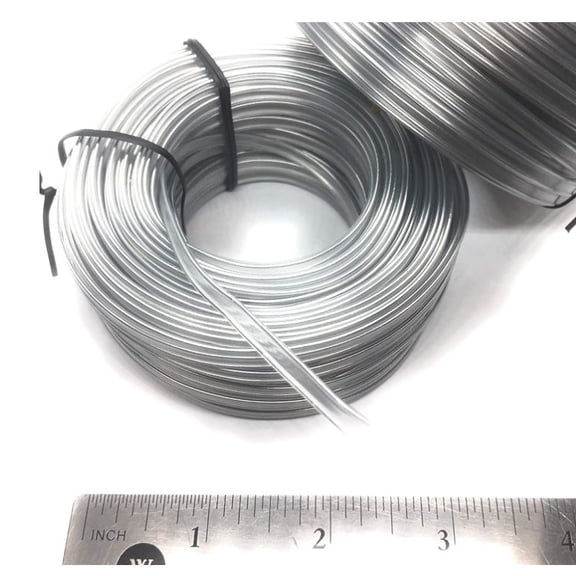 100FT(30m) Plastic Clear Double Wire Spool - for Nose Bridge Strips for Mask, Flat Plastic Strips Straps Adjustable Nose Clips Wire for DIY Face Mask Making Accessories for Sewing Crafts