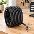 100FT 7 Way Trailer Wire Harness Kit, 14 Gauge Heavy Duty Cable for RV ...