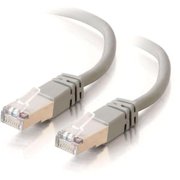 C2G-100ft Cat5e Molded Shielded (STP) Network Patch Cable - Gray - Category 5e for Network Device - RJ-45 Male - RJ-45 Male - Shielded - 100ft - Gray